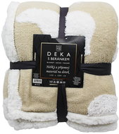 Home Elements Deka s beránkem, jacquard vzor ledních mědvědů, béžová - Blanket