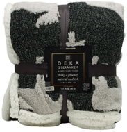 Home Elements Deka s beránkem, jacquard vzor s losy a stromky - Deka