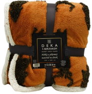 Home Elements Deka s beránkem, jacquard vzor Los, zrzavá - Blanket