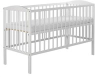 Klups Wooden crib for baby RADEK II, 120 × 60, white - Cot