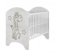 BabyBoo LUX Giraffe cot 120 × 60cm, engraved picture - Cot