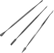 SHESTO Modelcraft Stainless Steel Mini Spatulas (Set of 3) - Model Making Accessories