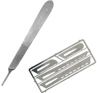 SHESTO Modelcraft knife with saw blades, thickness. 0.12 mm (set) - Model Making Accessories