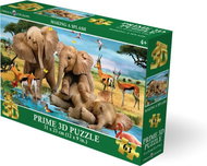 Prime 3D Puzzle s 3D efektem 63 dílků Hravá slůňata - Jigsaw Puzzle