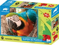 Prime 3D Puzzle s 3D efektem 48 dílků Animal Planet: Papoušek - Jigsaw Puzzle