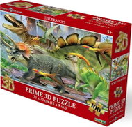 Prime 3D Puzzle s 3D efektem 100 dílků Triceratops - Jigsaw Puzzle