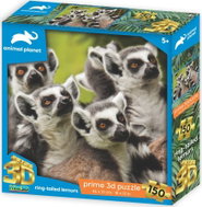 Prime 3D Puzzle s 3D efektem 150 dílků Animal Planet: Lemuři kata - Jigsaw Puzzle