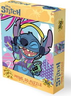Prime 3D Puzzle s 3D efektem 300 dílků Stitch: Retro Vibe - Jigsaw Puzzle