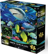 Prime 3D Svítící puzzle s 3D efektem 500 dílků Žraločí vody - Jigsaw Puzzle