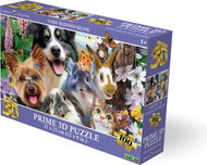 Prime 3D Puzzle s 3D efektem 100 dílků Selfie: Kamarádi ze dvorku - Jigsaw Puzzle