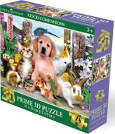 Prime 3D Puzzle s 3D efektem 48 dílků Dobří kamarádi - Jigsaw Puzzle