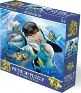 Prime 3D Puzzle s 3D efektem 48 dílků Podmořské selfie - Jigsaw Puzzle