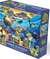 Prime 3D Puzzle s 3D efektem 48 dílků Želví pláž - Jigsaw Puzzle