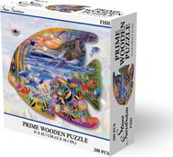 Dřevěné puzzle Prime3D 200 dílků Rybka - Wooden Puzzle