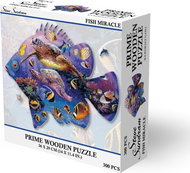 Dřevěné puzzle Prime3D 300 dílků Rybí zázrak - Wooden Puzzle