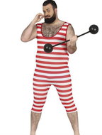 GUIRCA Pruhovaný overal koupací tělocvičný úbor pánský vel. L 52-54 - Costume