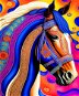 Gaira Maľovanie podľa čísel Farebný kôň M42772 - Maľovanie podľa čísel