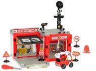 Feuerwache mit Fahrzeug - Spielzeug-Garage