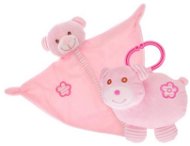 Pink Teddy Bear - Rattle + Sleeping Bag - Baby Sleeping Toy