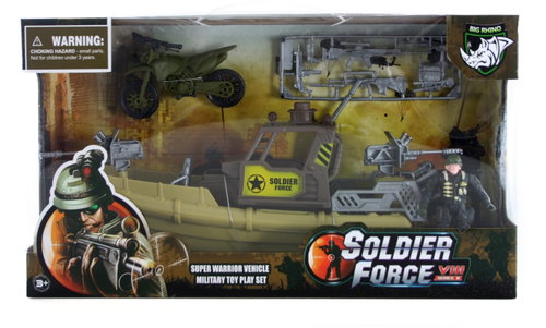 Military Set Large Dinghy, Motorbike - Model Ship - Main image