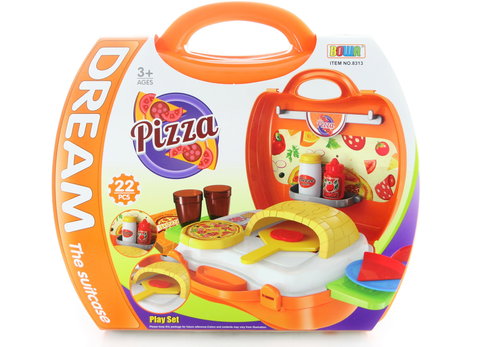 Pizza Set in Case - Toy Kitchen Utensils - Main image