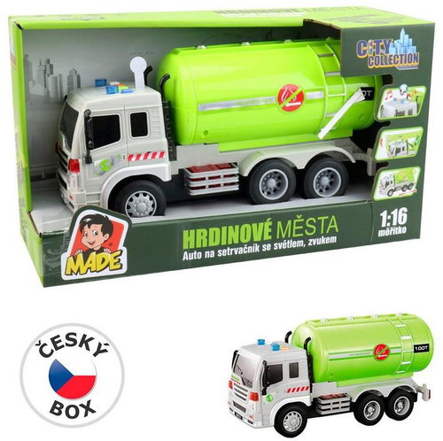 MaDe Auto tanker on flywheel, with light and sound Main image MaDe Auto tanker on flywheel, with light and sound - Toy Car - Main image