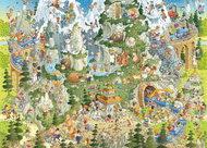 HEYE Puzzle Šílená ZOO: Himalájské prostředí 1000 dílků - Jigsaw Puzzle