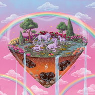 HEYE Čtvercové puzzle Tiny Worlds: Jednorožci 1000 dílků - Jigsaw Puzzle