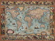 HEYE Puzzle Map Art: Svět Willema Blaeu 1500 dílků - Jigsaw Puzzle