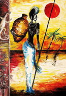 MAGNOLIA Puzzle Afričanka 1000 dílků - Puzzle