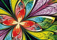 YAZZ Puzzle Barevná květina 1000 dílků - Jigsaw Puzzle