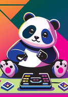 YAZZ Puzzle Veselá panda 1000 dílků - Jigsaw Puzzle