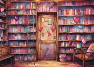 YAZZ Puzzle Romantic Library 1000 pieces - Jigsaw Puzzle