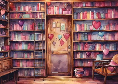 YAZZ Puzzle Romantic Library 1000 pieces - Jigsaw Puzzle - Main image