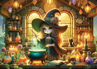 YAZZ Puzzle Cute Witch 1000 pieces - Jigsaw Puzzle