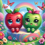 YAZZ Puzzle Cute apples 1023 pieces - Jigsaw Puzzle