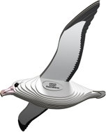 EUGY Albatros královský 3D kartonová skládačka   - 3D Puzzle