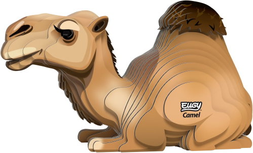 EUGY Velbloud 3D kartonová skládačka   - 3D Puzzle - Main image