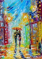 Enjoy Deštivá romantika ve městě 1000 dílků - Puzzle