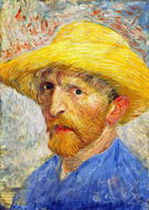 Enjoy Vincent Van Gogh: Autoportét ve slaměném klobouku 1000 dílků - Puzzle