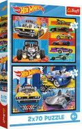 TREFL Puzzle Hot Wheels: Cars 2×70 Pieces - Jigsaw Puzzle