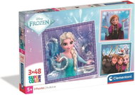 Clementoni Frozen 3-in-1 3 × 48 Pieces - Jigsaw Puzzle