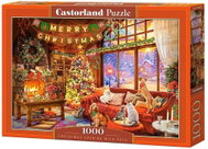 Castorland Štědrý večer s domácími mazlíčky 1000 dílků - Jigsaw Puzzle