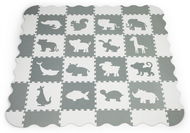 ECOTOYS Zvířata šedo-bílé SX s okraji - Pěnové puzzle