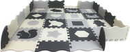 Matadi Animals and shapes grey and cream (28 × 28) - Foam Puzzle