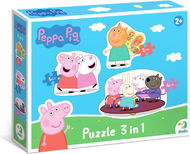 DODO Puzzle Prasátko Peppa: Kamarádi 3 v 1 (2, 3, 4 dílků) - Puzzle