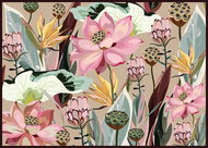 INTERDRUK Puzzle Flowers: lotuses and proteas 1000 pieces - Jigsaw Puzzle