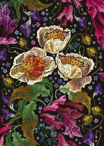 INTERDRUK Puzzle Flowers: colourful flowers 1000 pieces - Jigsaw Puzzle - Main image