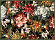 INTERDRUK Puzzle Secret Garden: birds among flowers 1000 pieces - Jigsaw Puzzle