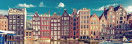 INTERDRUK Panoramic puzzle: Around the World: Amsterdam 1000 pieces - Jigsaw Puzzle